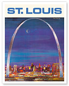 St. Louis Missouri - The Gateway Arch - c. 1966 - Fine Art Prints & Posters