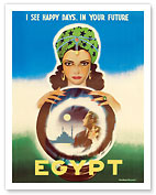 Egypt - I See Happy Days... in Your Future - Egyptian Fortune Teller - Fine Art Prints & Posters