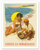 Visit Yugoslavia (Visitez la Yougoslavie) c.1950's - Fine Art Prints & Posters