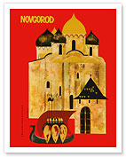 Novgorod, Russia - A Gem of Old Russian Architecture - c. 1960's - Fine Art Prints & Posters