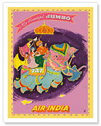 My Beautiful Jumbo - Boeing 747 Jumbo Jet - Air India - c.1970's - Fine Art Prints & Posters