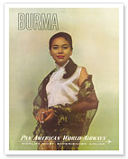 Myanmar (Burma) - Burmese, Women of the World - Pan American World Airways - c. 1964 - Fine Art Prints & Posters