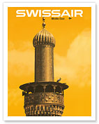 Middle East - Mosque Minaret - Swissair - c. 1964 - Fine Art Prints & Posters