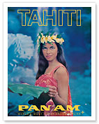 Tahiti - Pan American World Airways - Tahitian Beauty - c. 1964 - Fine Art Prints & Posters