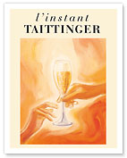 L'Instant Taittinger (The Taittinger Moment) - Champagne Glass - c. 1980 - Fine Art Prints & Posters