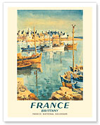 France - Brittany - French National Railroads - c. 1953 - Fine Art Prints & Posters