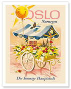 Oslo Norway (Norwegen) - The Sunny Capital (Die Sonnige Hauptstadt) - c. 1966 - Fine Art Prints & Posters