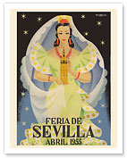Seville’s Fair - Andalusia, Spain - Spring Festival - c. 1955 - Fine Art Prints & Posters