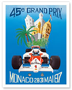 45th Monaco Grand Prix 1987 (Circuit de Monaco) - Formula One Race Cars - Fine Art Prints & Posters