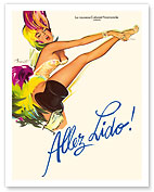 Allez Lido - Normandy, France - Le Cabaret Normandie - Can-Can Dancers - c. 1977 - Fine Art Prints & Posters