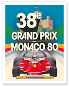 38th Monaco Grand Prix 1980 (Circuit de Monaco) - Formula One Race Cars - Racer Jody Scheckter - Fine Art Prints & Posters