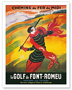 Font-Romeu Golf (le Golf de Font-Romeu) - France - Chemins de Fer du Midi Railways - c. 1929 - Fine Art Prints & Posters