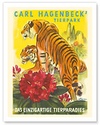 Carl Hagenbeck’s Zoo - Unique Animal Paradise - Hamburg, Germany - c. 1952 - Fine Art Prints & Posters