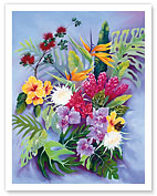 Hawaiian Island Floral - Giclée Art Prints & Posters