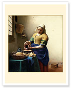 The Milkmaid (The Kitchenmaid) - c. 1658 - Fine Art Prints & Posters