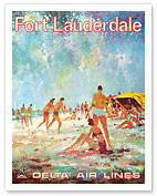 Fort Lauderdale, Florida - Delta Air Lines - c. 1975 - Fine Art Prints & Posters