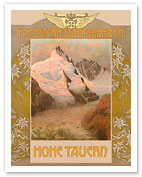 Hohe Tauern, Austria - Grossglockner Mountain - Austrian Railway - c. 1879 - Giclée Art Prints & Posters