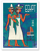 Egypt - United Arab Republic - Egyptian Hieroglyphs - c. 1960 - Fine Art Prints & Posters