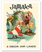 Jamaica - Delta Air Lines - c. 1974 - Fine Art Prints & Posters