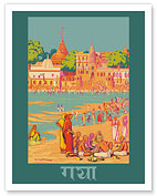 Ganges River - Calcutta, India - Dakshineswar Kali Hindu Temple - c. 1937 - Fine Art Prints & Posters