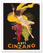 Asti Cinzano - Asti Spumante - Italian Sparkling White Wine - c. 1910 - Giclée Art Prints & Posters