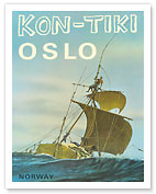 Thor Heyerdahl's Kon-Tiki - 1947 Expedition - Oslo, Norway - c. 1972 - Fine Art Prints & Posters