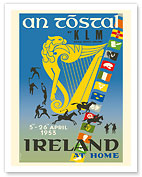 Ireland - An Tóstal Irish Celebration - KLM Royal Dutch Airlines - c. 1953 - Fine Art Prints & Posters
