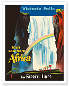 Victoria Falls - Visit Southern Africa - Farrell Lines - c. 1948 - Fine Art Prints & Posters