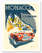 1952 Monaco Grand Prix - Formula One Race Cars - Monte Carlo - Fine Art Prints & Posters