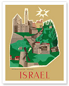 Israel - Mt Zion, Jerusalem - Tomb of King David and Dormition Abbey - c. 1950's - Fine Art Prints & Posters