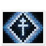 Santo Cruzeiro (Holy Cross) - Santo Daime - Cross of Lorraine - Giclée Art Prints & Posters