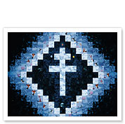 Santo Cruzeiro (Holy Cross) - Santo Daime - Cross of Lorraine - Fine Art Prints & Posters