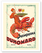 Quinquina Duhomard - Rouge & Blanc - French Apéritif Wine - c. 1928 - Giclée Art Prints & Posters