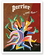 Perrier - It's Crazy (C'est Fou) - Sparking Mineral Water - c. 1970's - Fine Art Prints & Posters