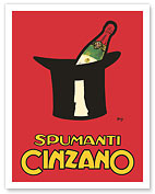 Asti Spumanti Cinzano - Italian Sparkling Wine - c. 1950's - Giclée Art Prints & Posters