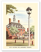 Williamsburg, Virginia - Governor's Palace - Chesapeake & Ohio Railways - c. 1940's - Giclée Art Prints & Posters
