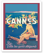 Cannes - City of Elegant Sports (La Ville Des Sports Élégants) - c. 1930's - Fine Art Prints & Posters