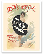 Daly's Theater - An Artist's Model - George Edwardes' Company - c. 1895 - Fine Art Prints & Posters