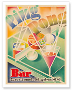 Ping Pong Bar - Paris, France - c. 1960's - Fine Art Prints & Posters