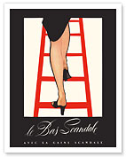 Le Bas Scandale - French Women’s Stockings - c. 1952 - Fine Art Prints & Posters