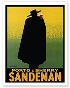 Porto & Sherry Sandeman - French Port, Brandy, Madeira Wines - c. 1930 - Giclée Art Prints & Posters
