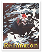 Remington 10 Typewriter - c. 1910 - Giclée Art Prints & Posters