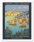 Southside of Brittany - Audierne, France - Orleans Railway - c. 1921 - Fine Art Prints & Posters