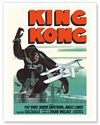 King Kong - Starring Fay Wray and Robert Armstrong - c. 1933 - Giclée Art Prints & Posters
