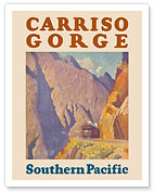 Carriso Gorge California - Southern Pacific Railroad - c. 1929 - Giclée Art Prints & Posters