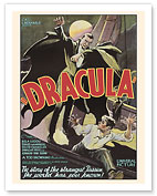 Dracula - Starring Bela Lugosi & David Manners - c. 1931 - Giclée Art Prints & Posters