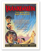 Frankenstein - Starring Boris Karloff and Mae Clarke - c. 1931 - Fine Art Prints & Posters