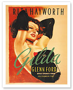 Gilda - Starring Rita Hayworth and Glenn Ford - c. 1946 - Giclée Art Prints & Posters