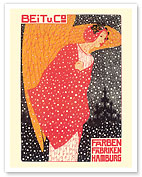 Angel in the Snow (Engel im Schnee) - Beitu. Co Farben Fabriken Hamburg - c. 1913 - Fine Art Prints & Posters