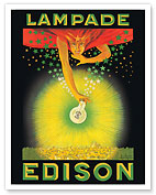 Edison Lamps (Lampade) Light Bulbs - c. 1924 - Fine Art Prints & Posters